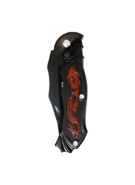 Canivete com Uma Lâmina Black and Red