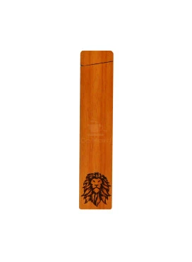 Case Hemp Wood Burning Lion