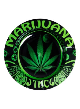 Cinzeiro de Metal Marijuana