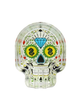Cinzeiro de Vidro Money Skull