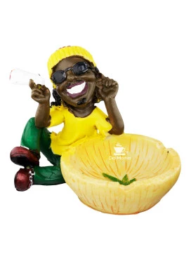 Cinzeiro de Resina Bob Marley Reggae 