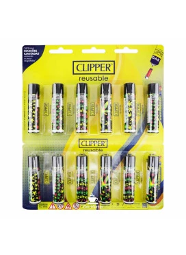 Cartela de Isqueiro Clipper Jamaica Pattern