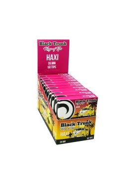 Caixa de Piteira de Papel Black Trunk Haxi Tips 35mm