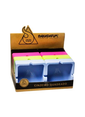 Display de Cinzeiro de Silicone Squadafum Quadrado 