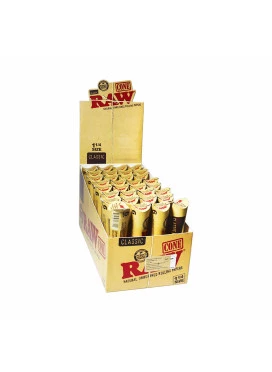 Caixa de seda Cone Raw  1 1/4 Classic 32 un