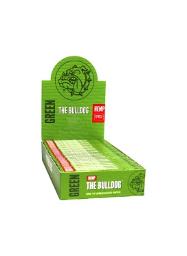 Caixa de Seda The Bulldog Green Eco Hemp 1 1/4