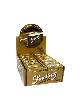 Caixa de Seda Smoking Gold Rolls