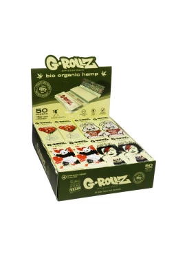 Caixa de Seda c/ Piteiras G-Rollz 1 1/4 Hemp
