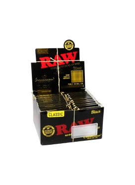 Caixa de Seda Raw Black Connoisseur c/ Piteira 