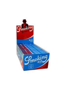 Caixa de Seda Smoking Blue Regular