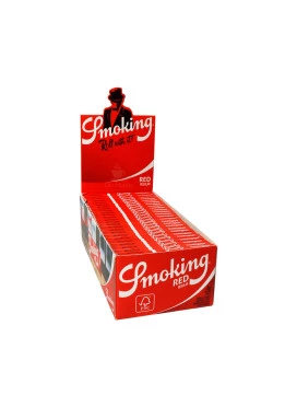 Caixa de Seda Smoking Red Regular