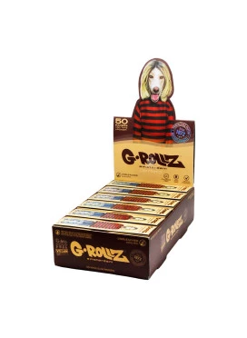 Caixa de Seda c/ Piteira G-Rollz King Size Unbleached 