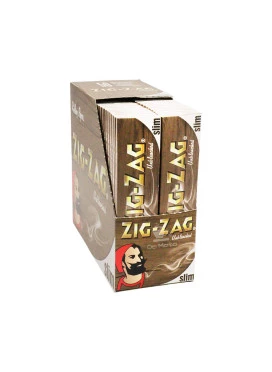 Caixa de Seda Zig-Zag Unbleached Slim