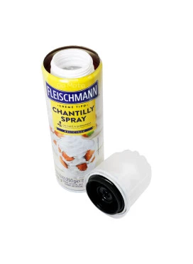 Esconderijo Lata de Chantilly em Spray Fleischmann