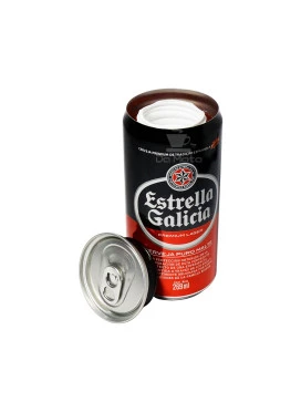 Esconderijo Lata de Cerveja Estrella Galicia