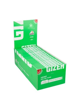 Caixa de Seda Gizeh Hemp Cut Corners Single Wide
