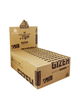 Caixa de Seda Gizeh Brown King Size Slim C/ Tips