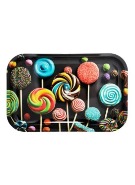 Bandeja de Metal Rolling Console C/ Suporte