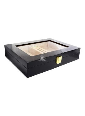 Caixa Umidora de Madeira Hit Black com Alto Brilho