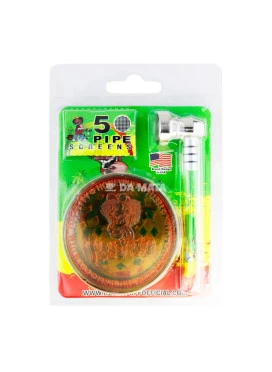 Kit Pipe de Vidro C/ Acessórios Honeypuff Reggae