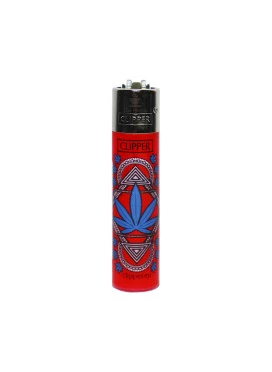 Isqueiro Clipper Leaves Red