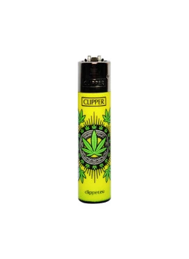 Isqueiro Clipper Leaves Yellow