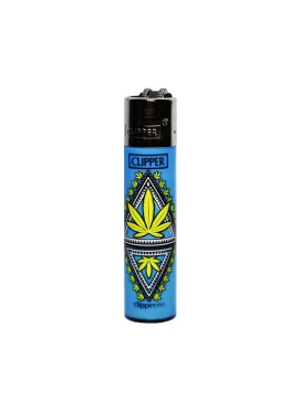 Isqueiro Clipper Leaves Blue