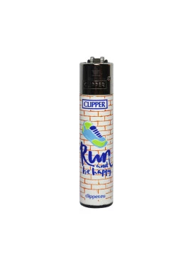 Isqueiro Clipper Run and Be Happy