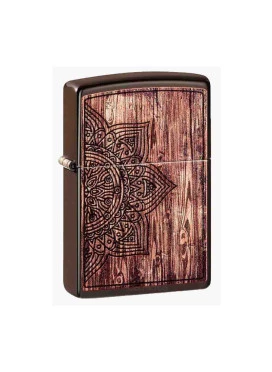 Isqueiro Zippo Wood Mandala Design