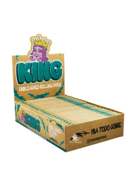 Caixa de Seda King Unbleached Mini Size Regular