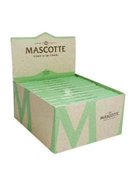 Caixa de Seda Mascotte Hemp King Size Slim c/ Piteira 