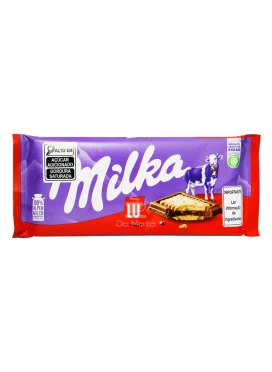Chocolate com biscoito Importado Milka Lu 87g
