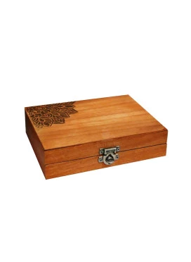Mini Box Wood Burning Mandala