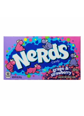 Balas Importada Nerds Strawberry and Grape 142g