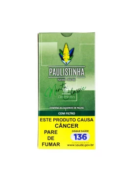 Palheiro Paulistinha Classic Menta c/ Filtro