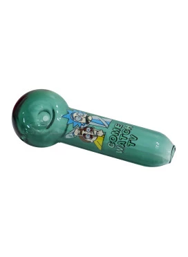 Pipe de Vidro Rick and Morty Come Watch TV