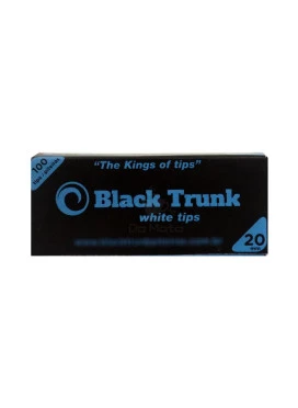 Piteira de Papel Black Trunk White Tips 20mm