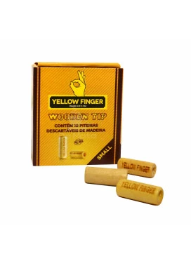 Piteira de Madeira Yellow Finger Small