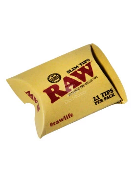 Piteiras Raw Slim Tips Pré-enrolado