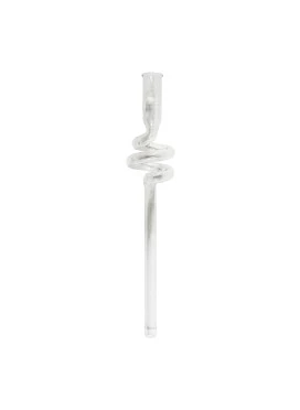 Piteira de Vidro Longa Espiral