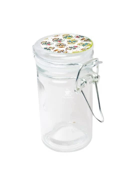 Pote Hermético de Vidro Skull Pequeno