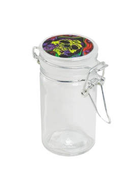 Pote Hermético de Vidro Skull 65ml