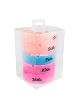 Caixa de Cinzeiro Silicone Sadhu Grande C/ Tampa Neon