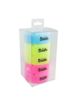 Caixa de Cinzeiro Silicone Sadhu C/ Tampa Neon