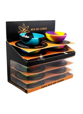 Caixa de Mini Cuia de Silicone Sadhu Colorido