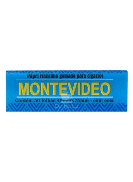 Papel para enrolar Cigarro Montevideo com Cola 45mm x 75mm