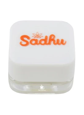 Slick de Vidro Sadhu Transparente C/Tampa Branca