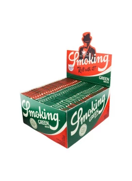 Caixa De Seda Smoking Green King Size