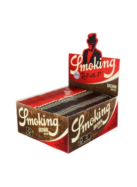 Caixa de Seda Smoking Brown King Size c/50