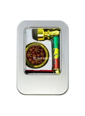 Kit de Mini Pipe de Metal Com Acessórios